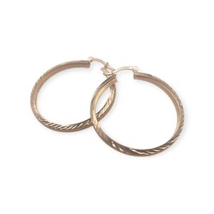 Rose Gold Hoop Earrings